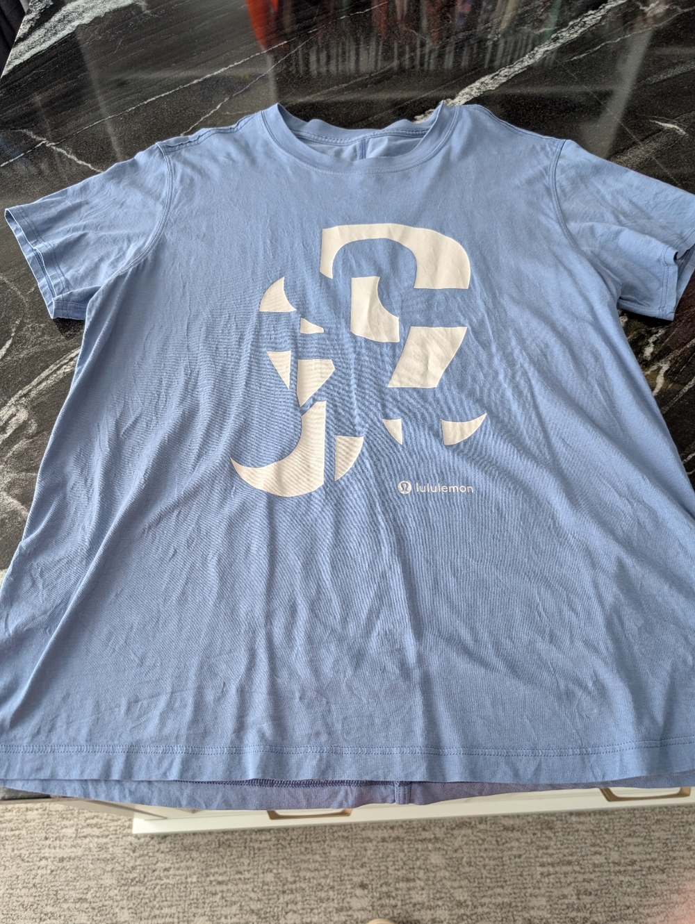 lululemon athletica Light Blue Short Sleeve All yours Graphic Tee